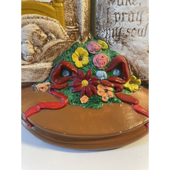 Ceramic Seasons Of Prayer Hand Painted Child's Bedtime Prayer Vtg 70’s Grandkids - Picture 4 of 10